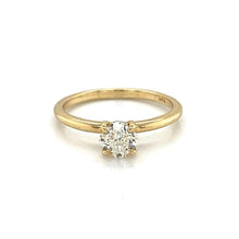 Load image into Gallery viewer, 0.74ct Cushion Cut Solitaire Engagement Ring
