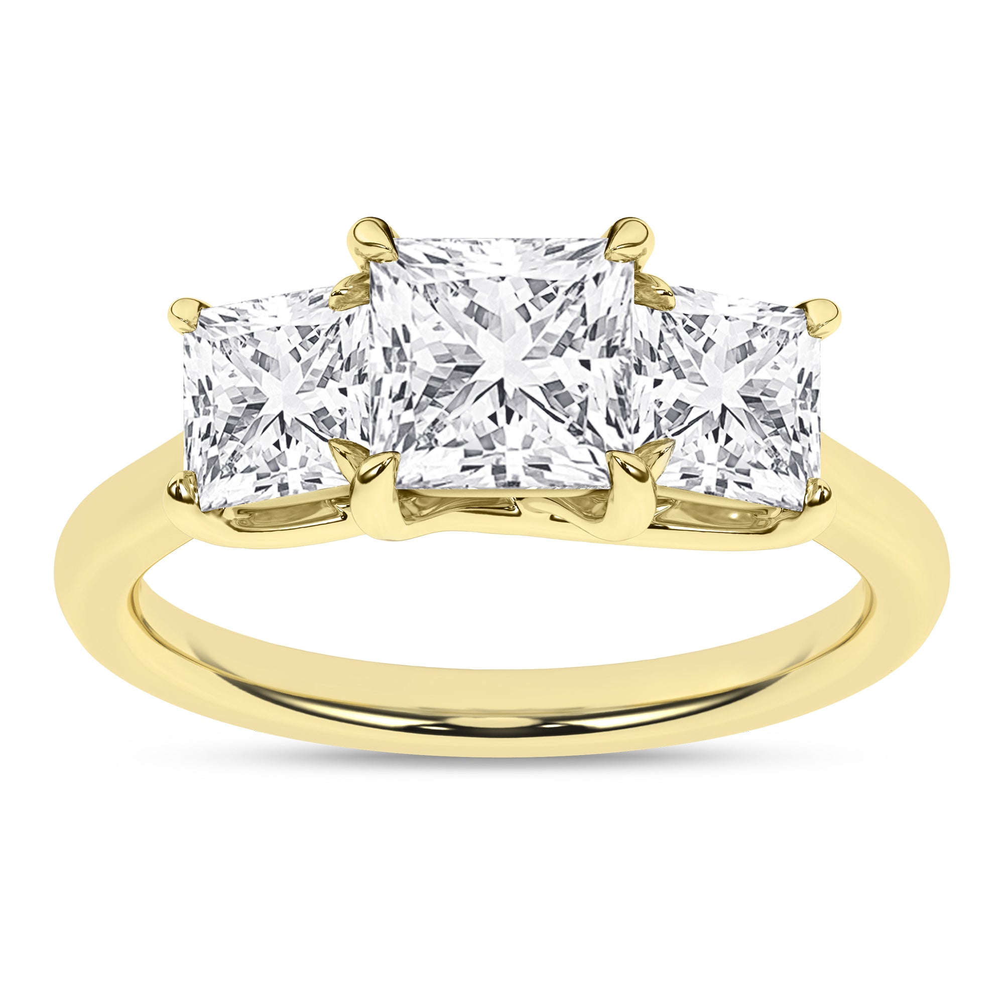 3 - Stone Ring (Princess) - Oz's Jewelers by The Hickory Jewelry Company