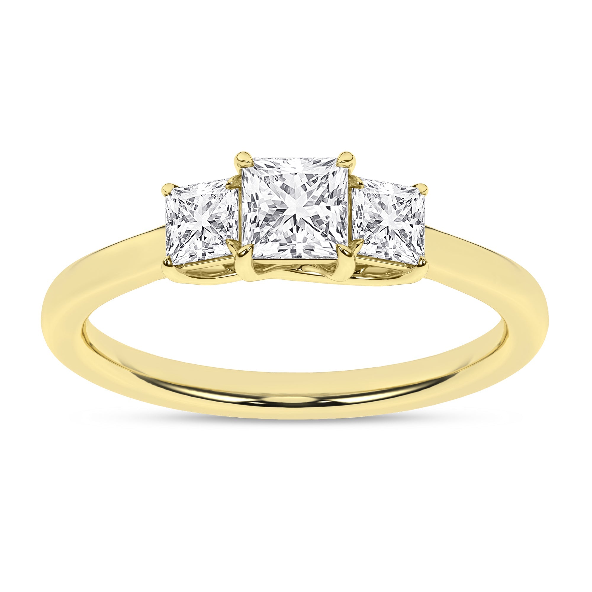 3 - Stone Ring (Princess) - Oz's Jewelers by The Hickory Jewelry Company