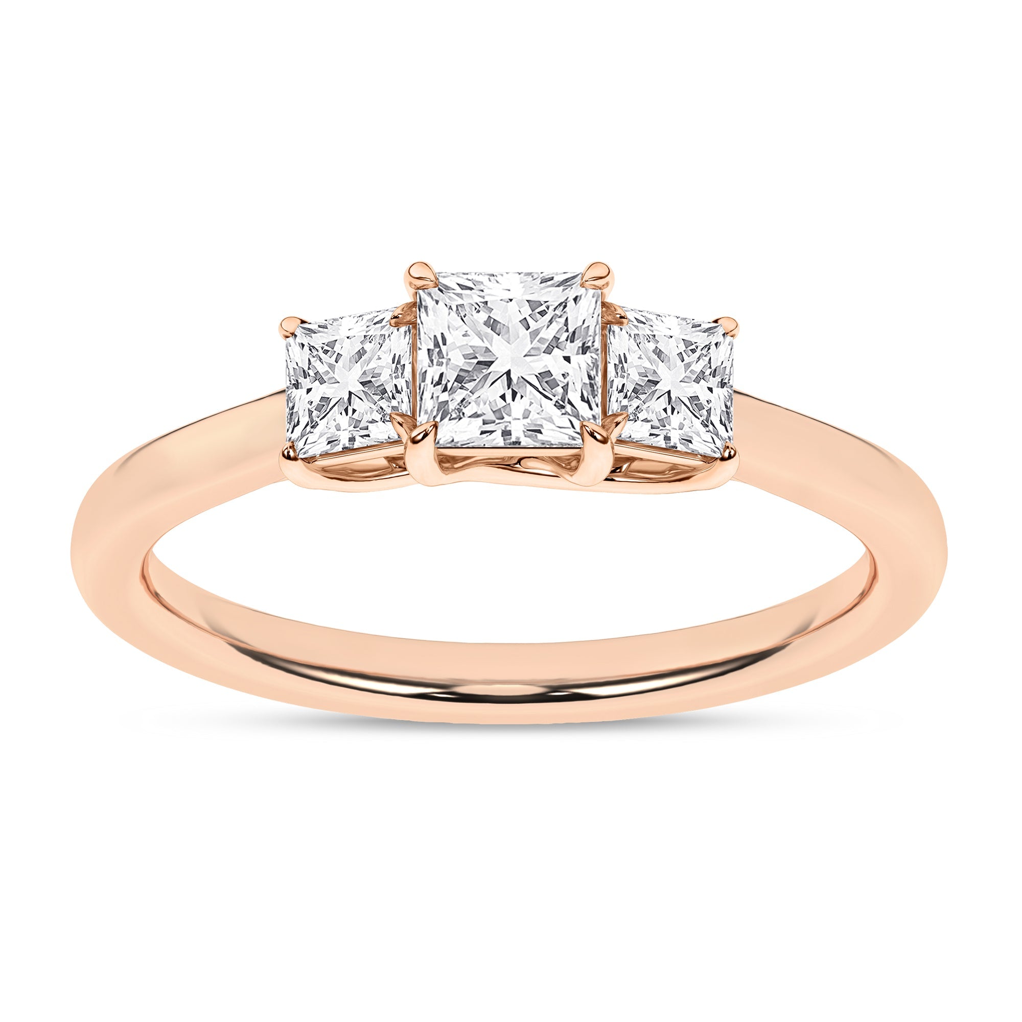 3 - Stone Ring (Princess) - Oz's Jewelers by The Hickory Jewelry Company