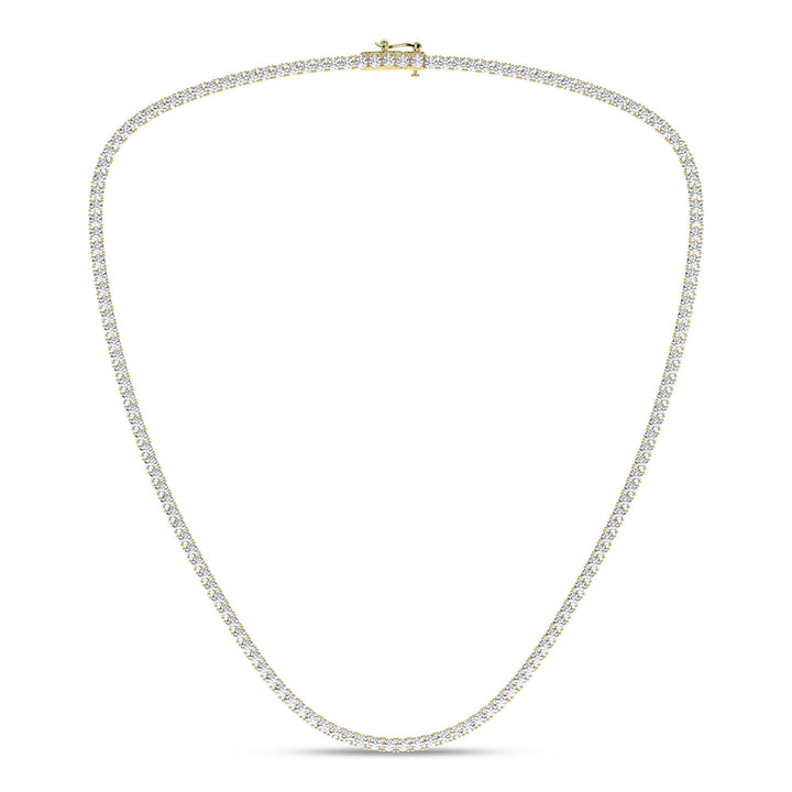 4 - Prong Straight - Line Tennis Necklace (Round) - Oz's Jewelers by The Hickory Jewelry Company