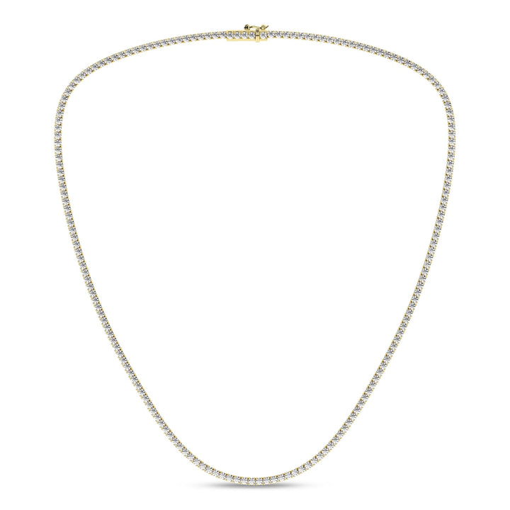 4 - Prong Straight - Line Tennis Necklace (Round) - Oz's Jewelers by The Hickory Jewelry Company