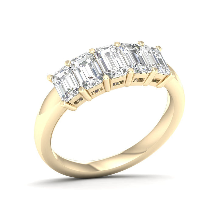 5 - Stone Band (Emerald) - Oz's Jewelers by The Hickory Jewelry Company