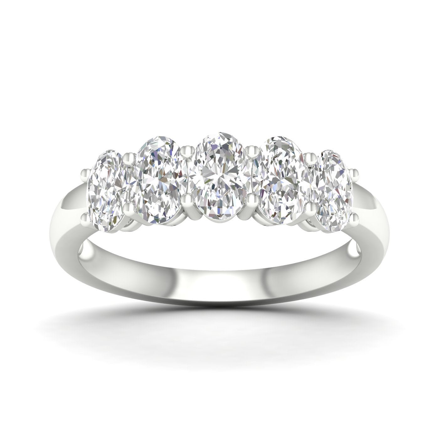 5 - Stone Band (Oval) - Oz's Jewelers by The Hickory Jewelry Company