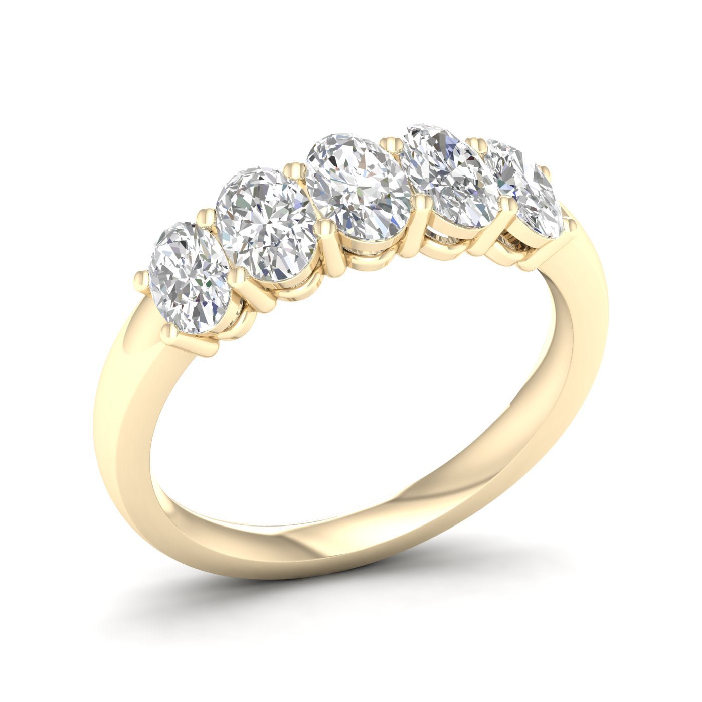 5 - Stone Band (Oval) - Oz's Jewelers by The Hickory Jewelry Company