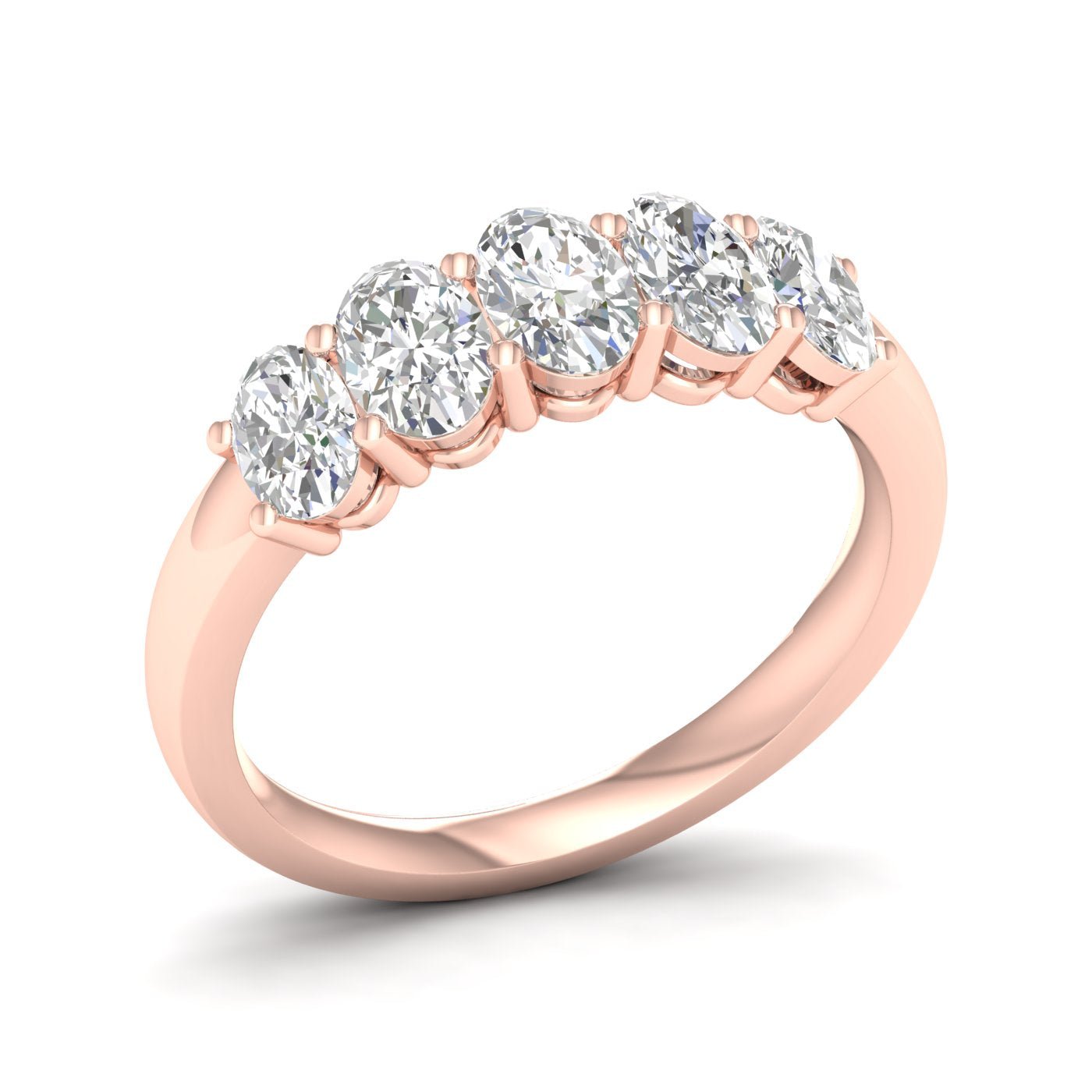 5 - Stone Band (Oval) - Oz's Jewelers by The Hickory Jewelry Company