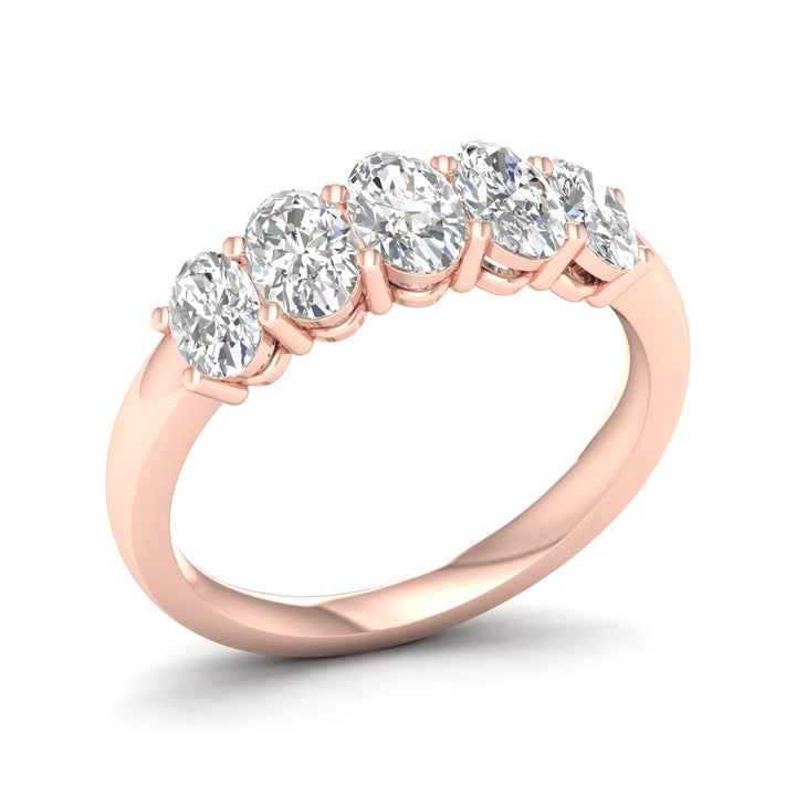 5 - Stone Band (Oval) - Oz's Jewelers by The Hickory Jewelry Company