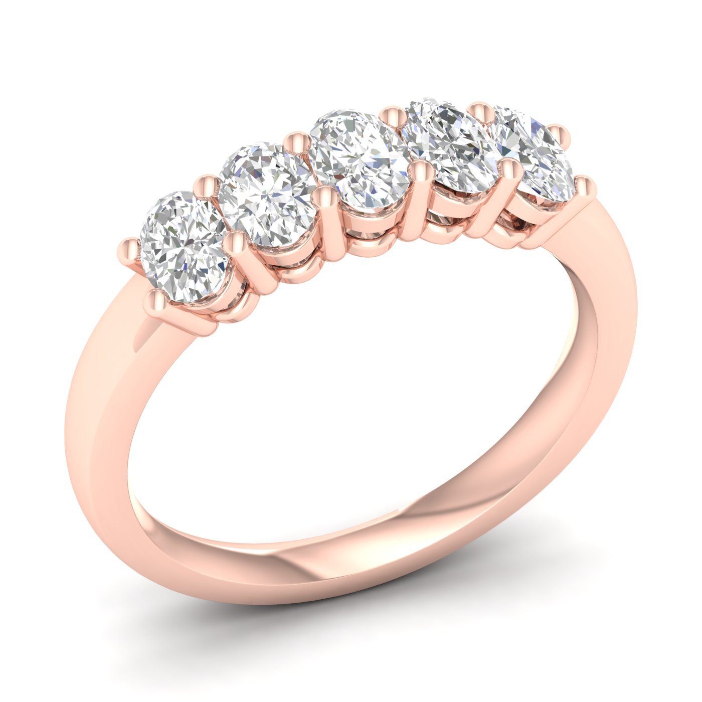 5 - Stone Band (Oval) - Oz's Jewelers by The Hickory Jewelry Company