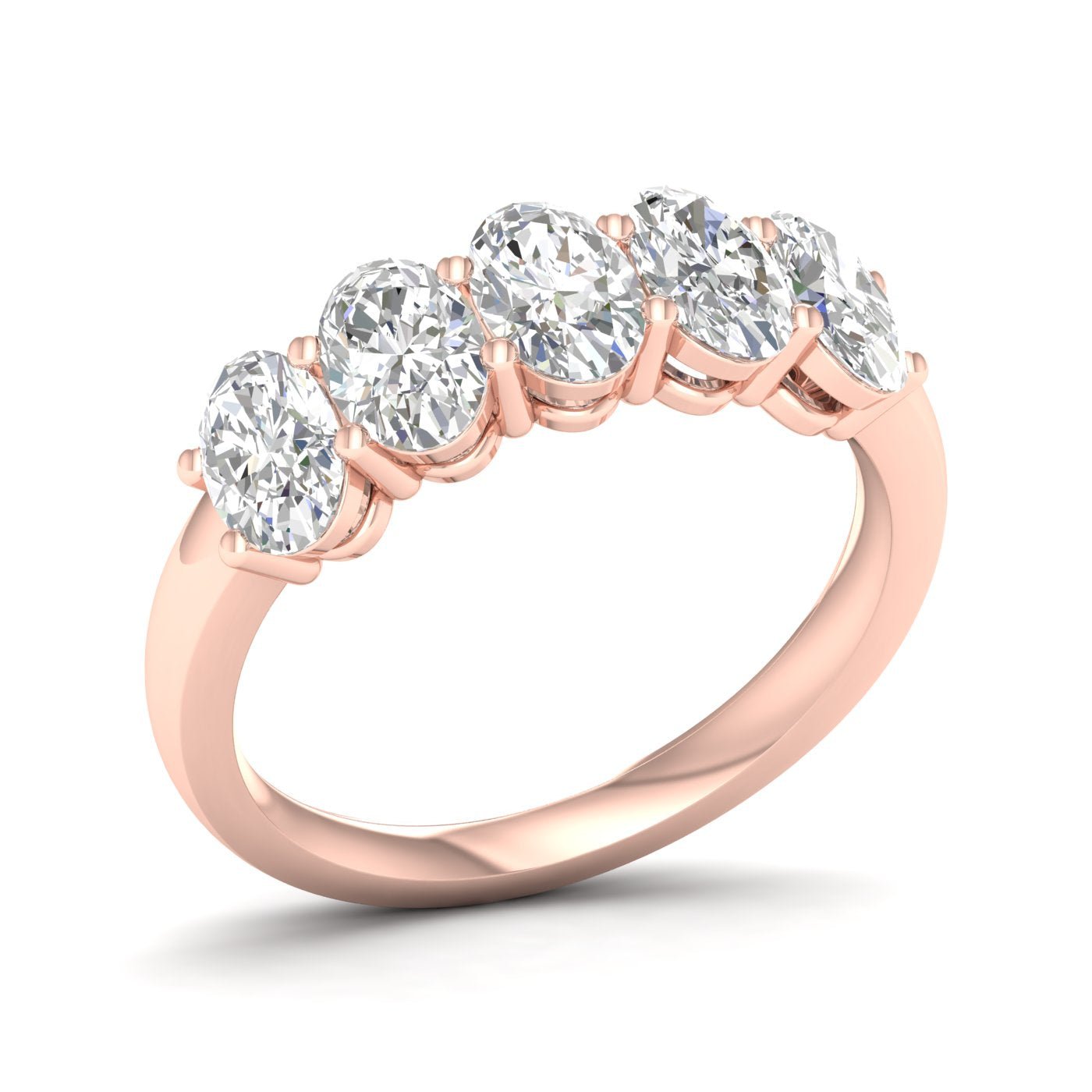 5 - Stone Band (Oval) - Oz's Jewelers by The Hickory Jewelry Company