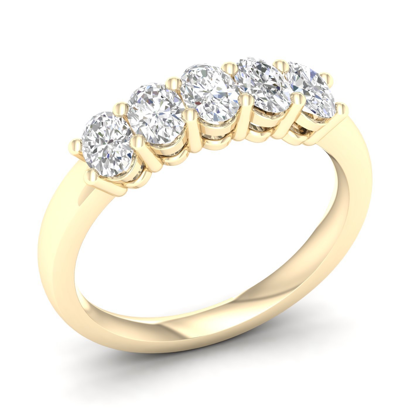 5 - Stone Band (Oval) - Oz's Jewelers by The Hickory Jewelry Company