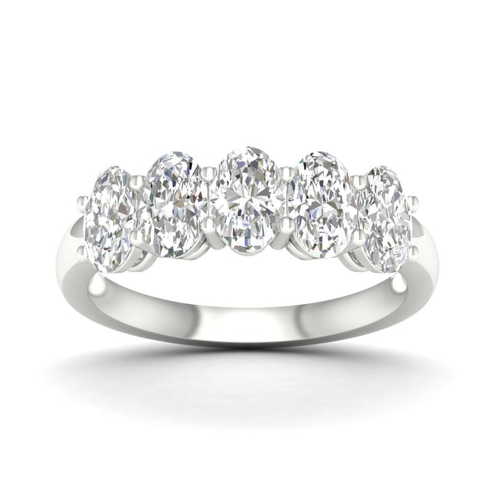 5 - Stone Band (Oval) - Oz's Jewelers by The Hickory Jewelry Company