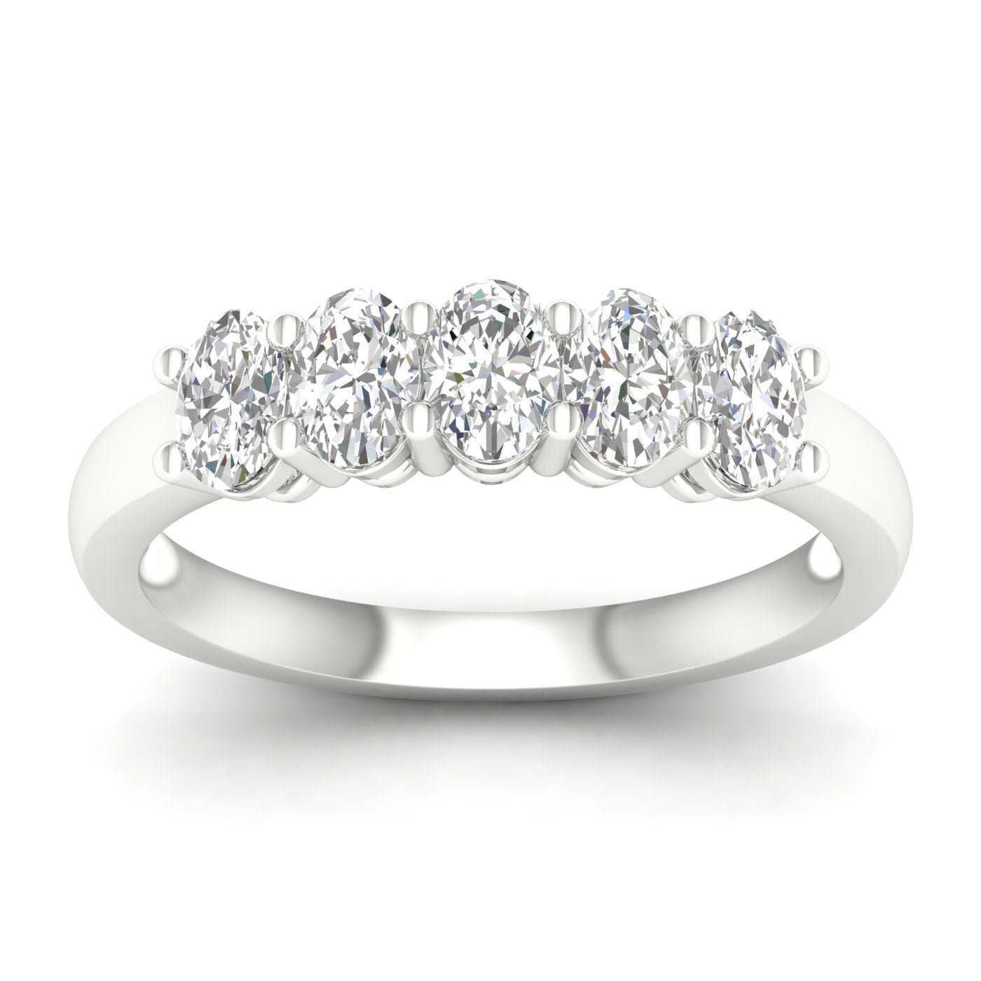 5 - Stone Band (Oval) - Oz's Jewelers by The Hickory Jewelry Company