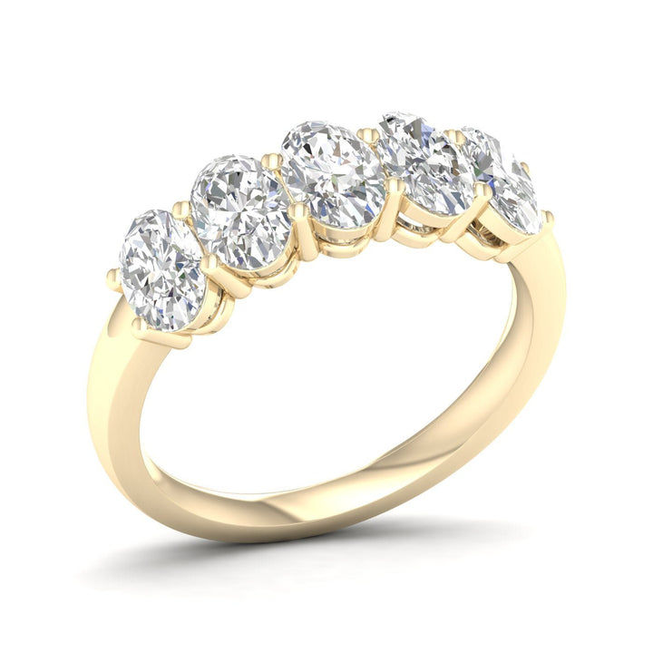 5 - Stone Band (Oval) - Oz's Jewelers by The Hickory Jewelry Company