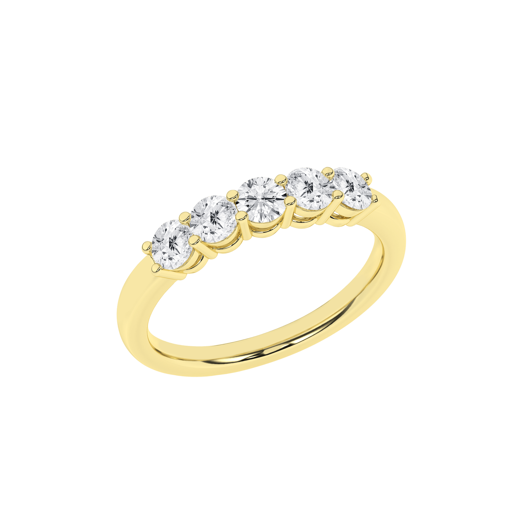 5 - Stone Band (Round) - Oz's Jewelers by The Hickory Jewelry Company