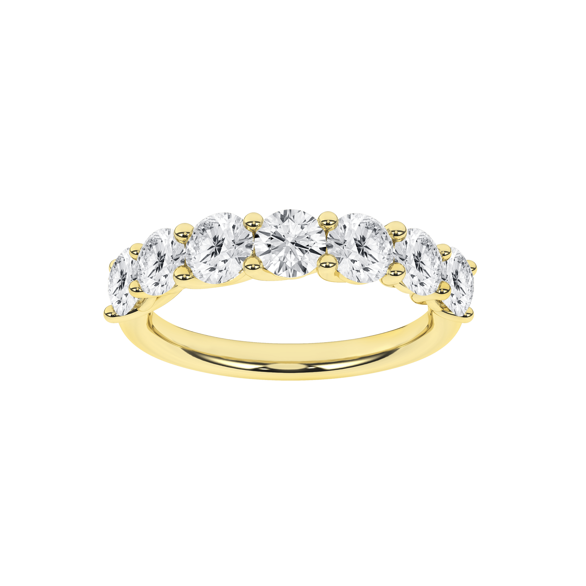 7 - Stone Anniversary Band (Round) - Oz's Jewelers by The Hickory Jewelry Company