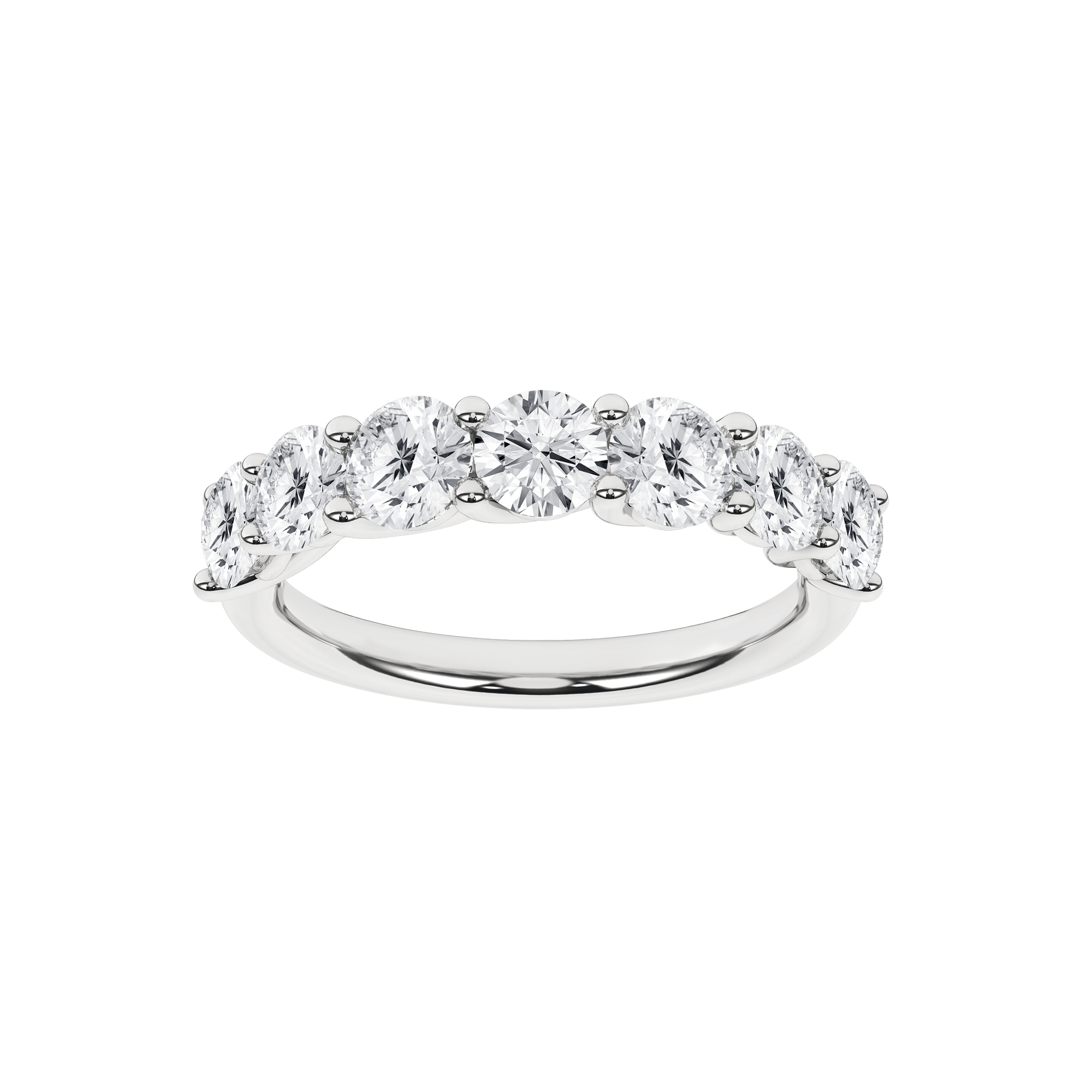 7 - Stone Anniversary Band (Round) - Oz's Jewelers by The Hickory Jewelry Company