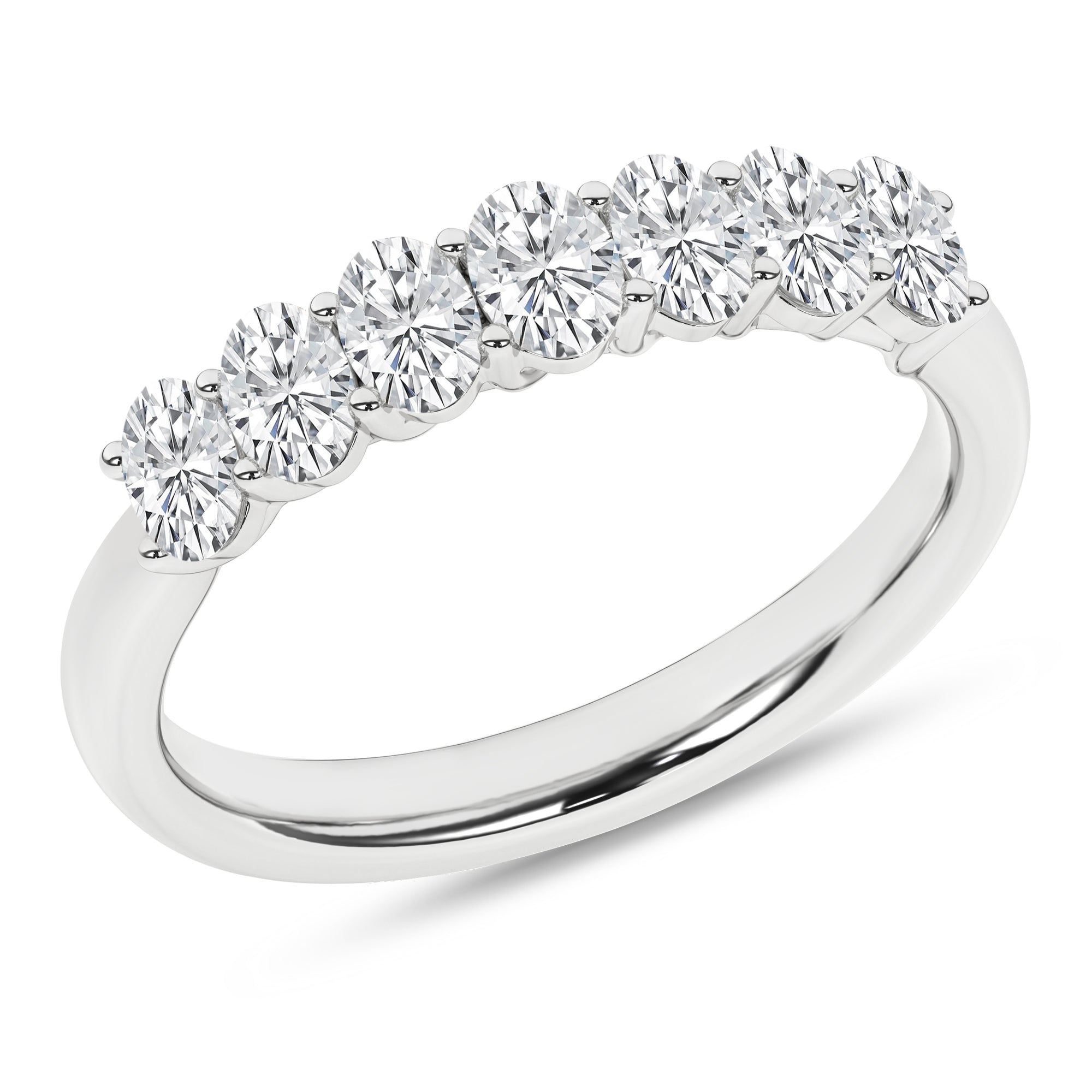 7 - Stone Band (Oval) - Oz's Jewelers by The Hickory Jewelry Company