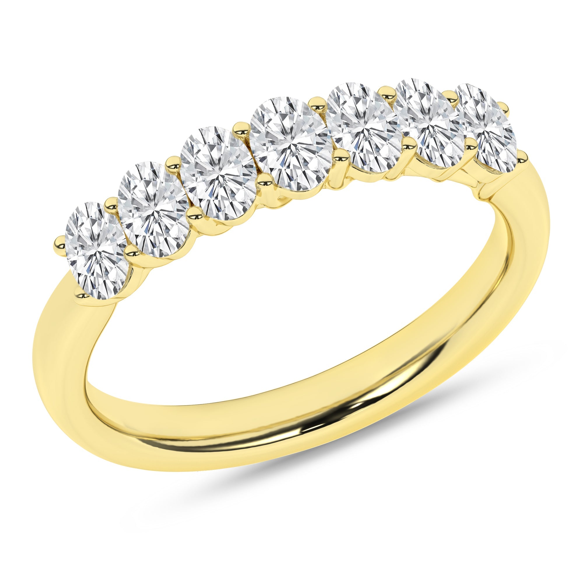 7 - Stone Band (Oval) - Oz's Jewelers by The Hickory Jewelry Company