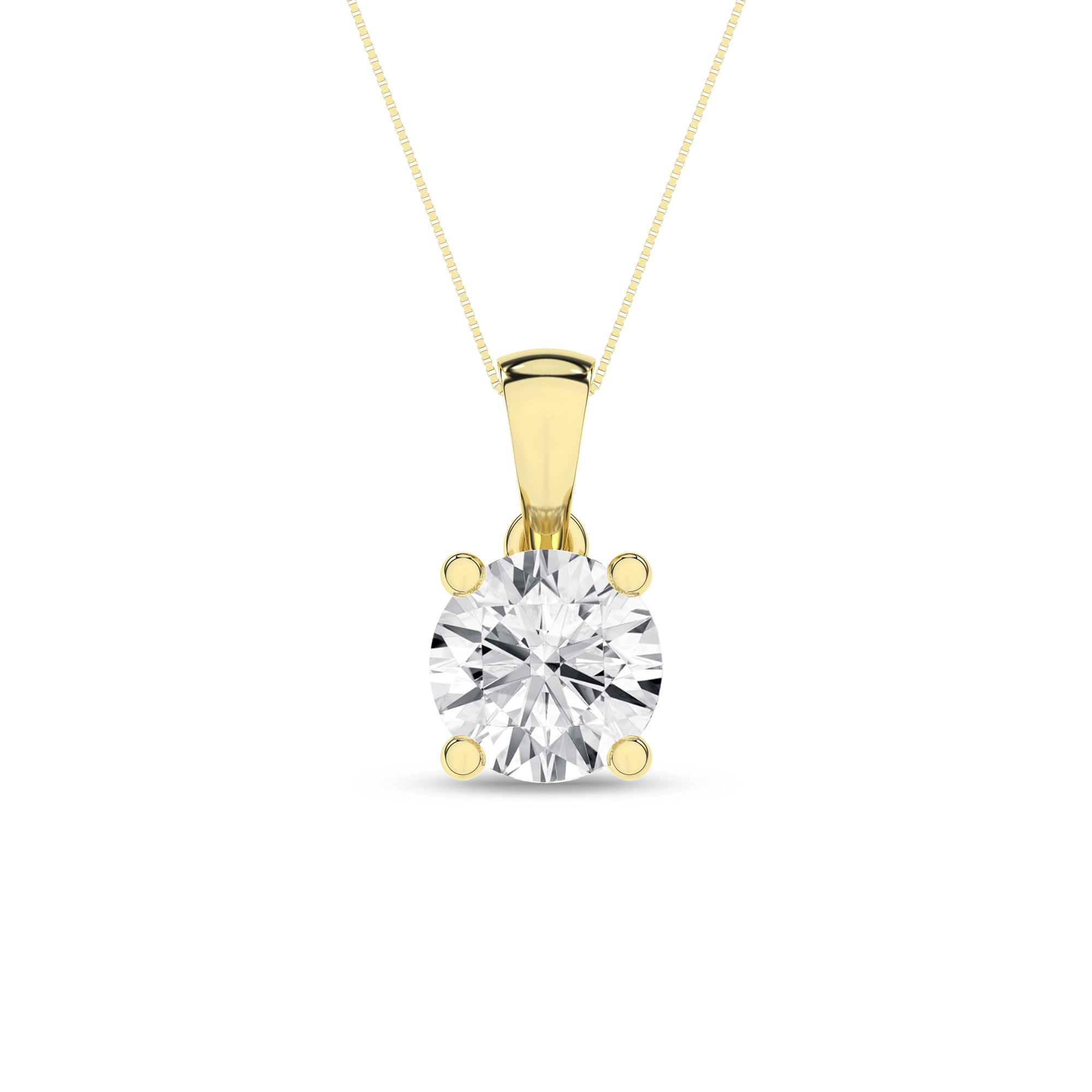 Solitaire Pendant (Round)