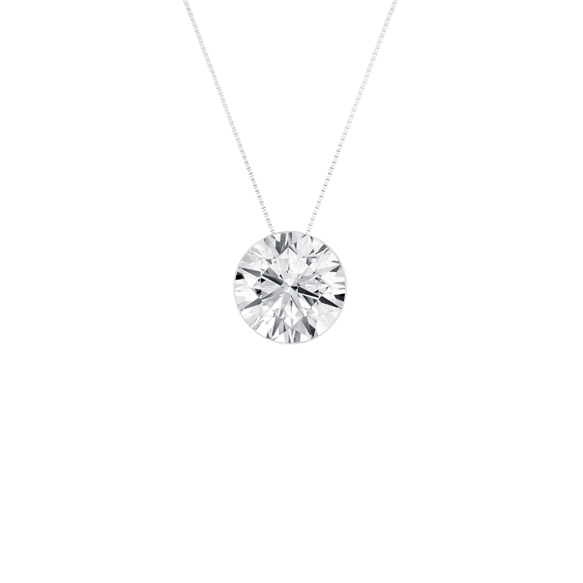 Seamless (TM) Solitaire Pendant (Round)