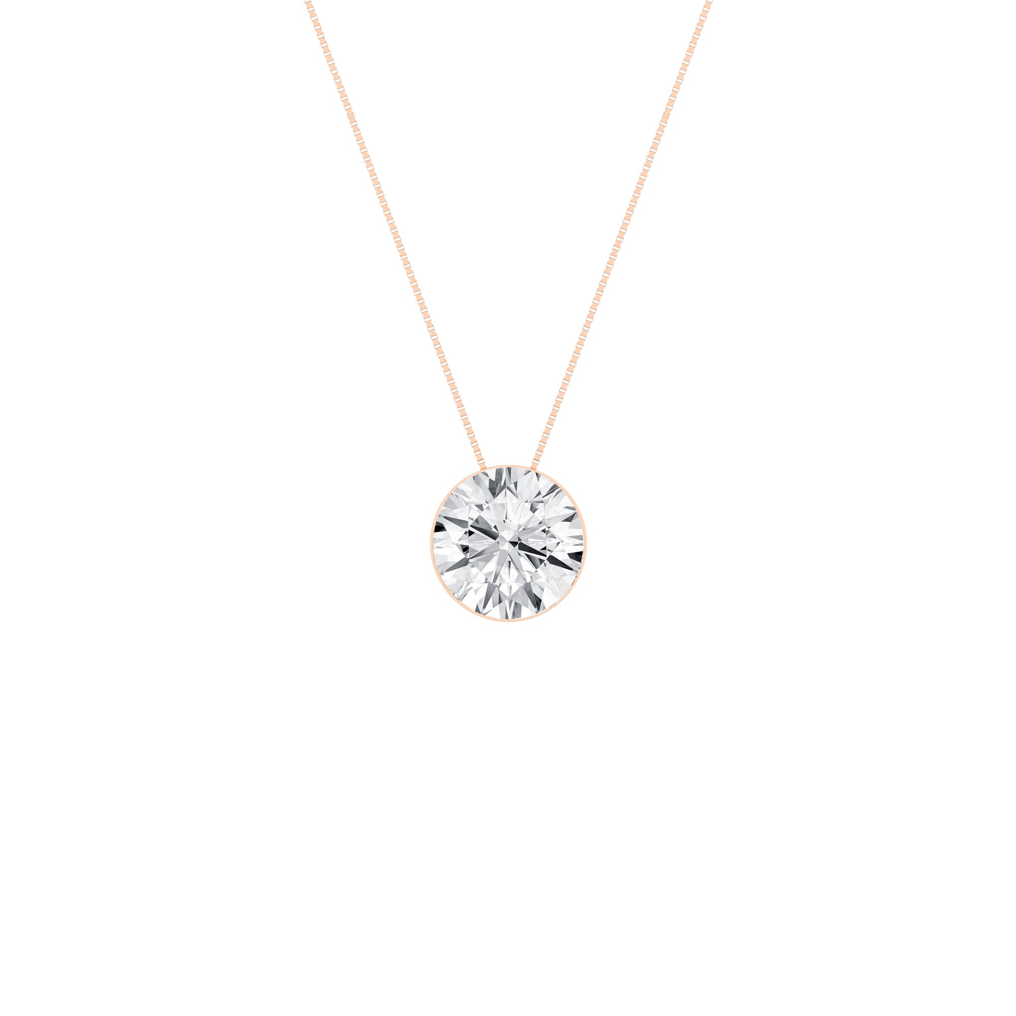 Seamless (TM) Solitaire Pendant (Round)