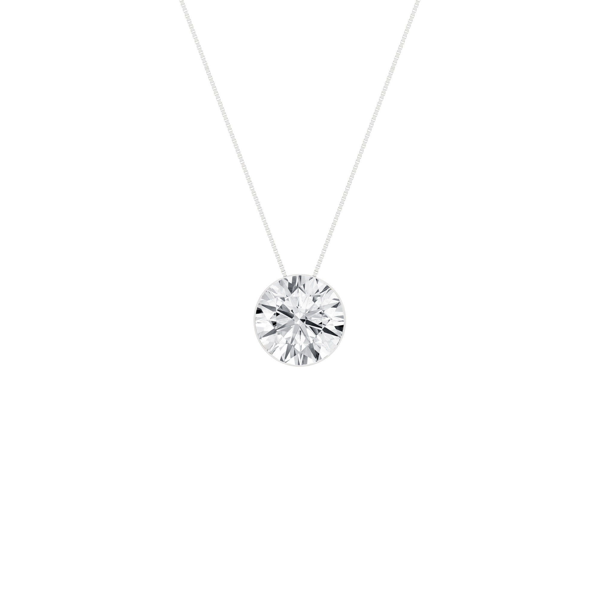 Seamless (TM) Solitaire Pendant (Round)