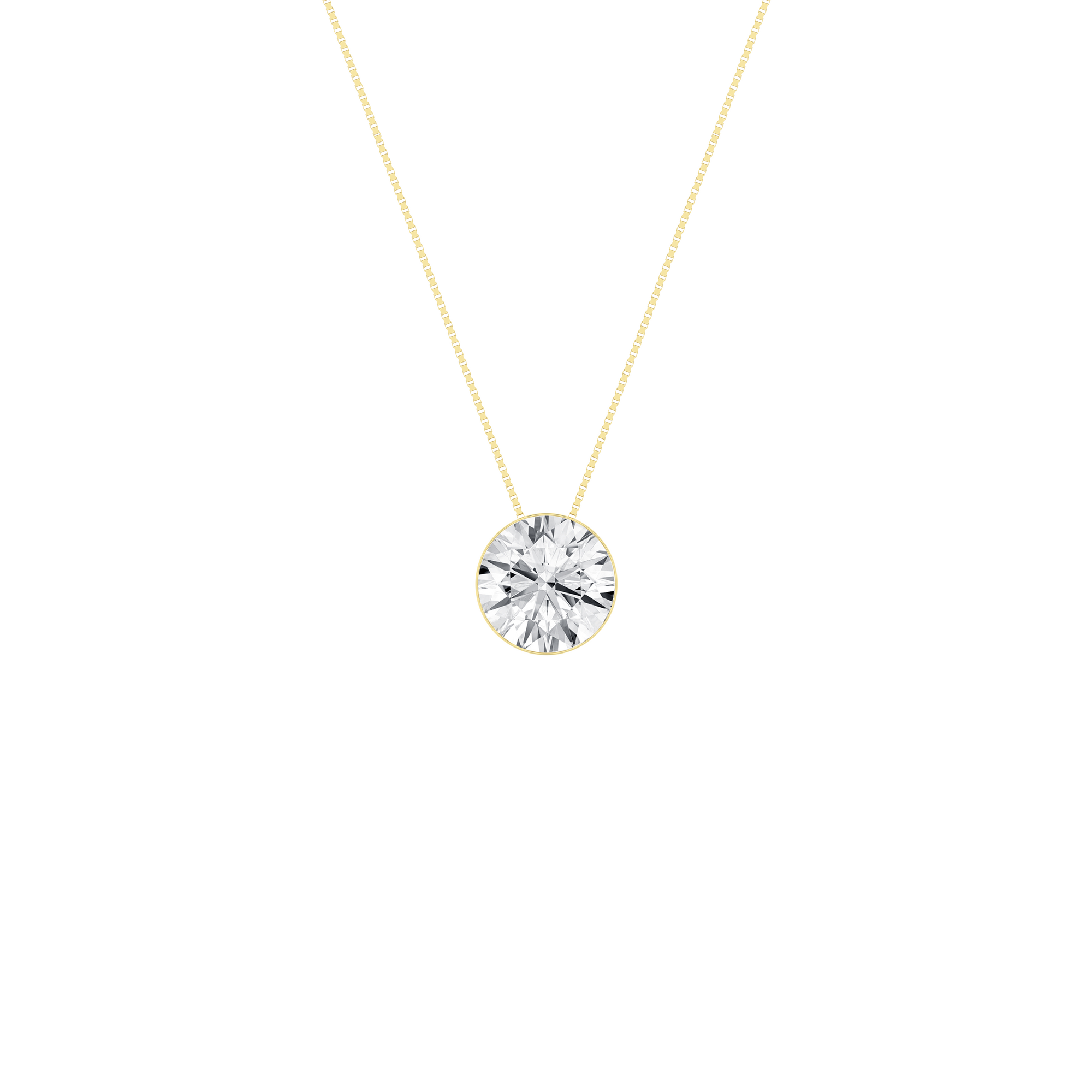 Seamless (TM) Solitaire Pendant (Round)