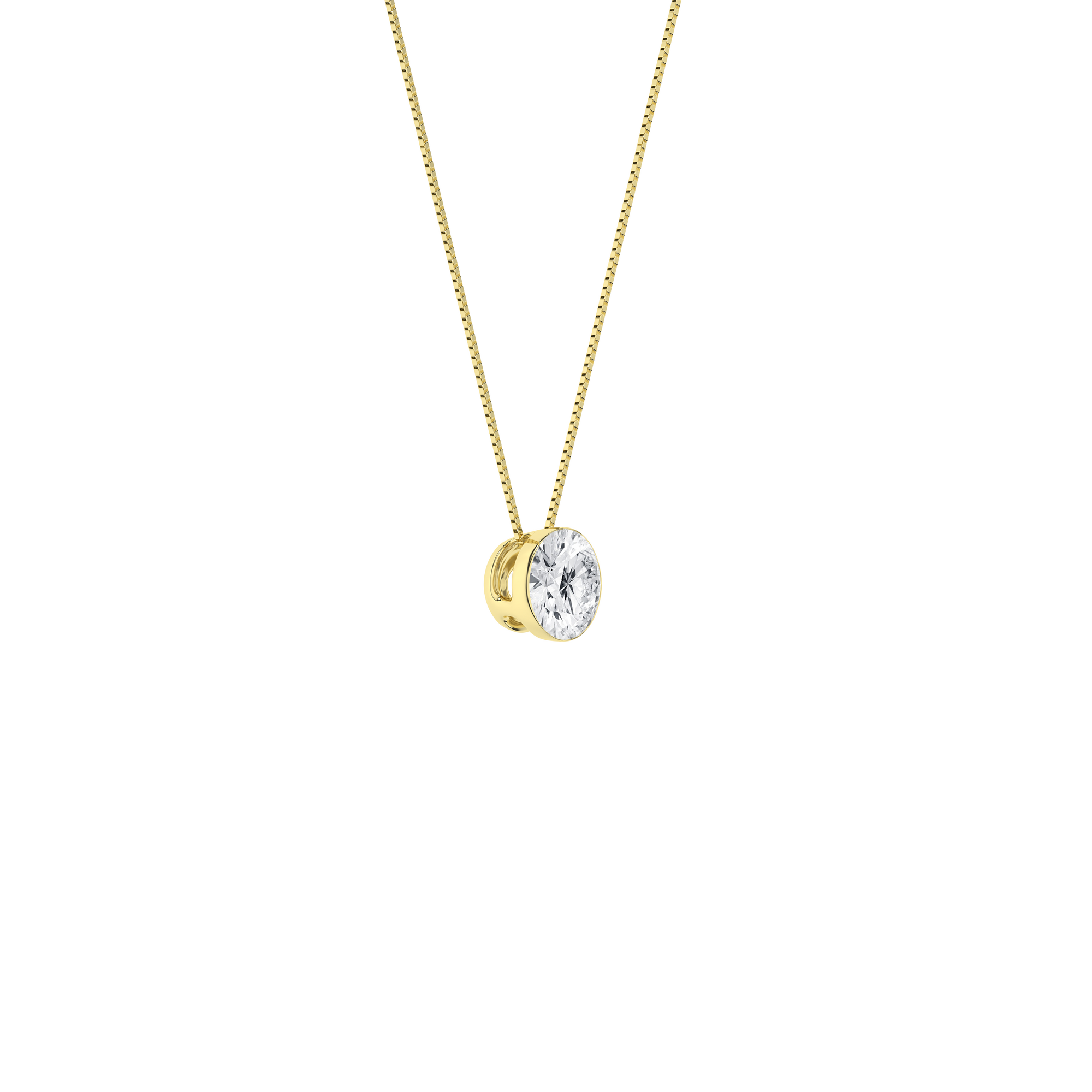 Seamless (TM) Solitaire Pendant (Round)