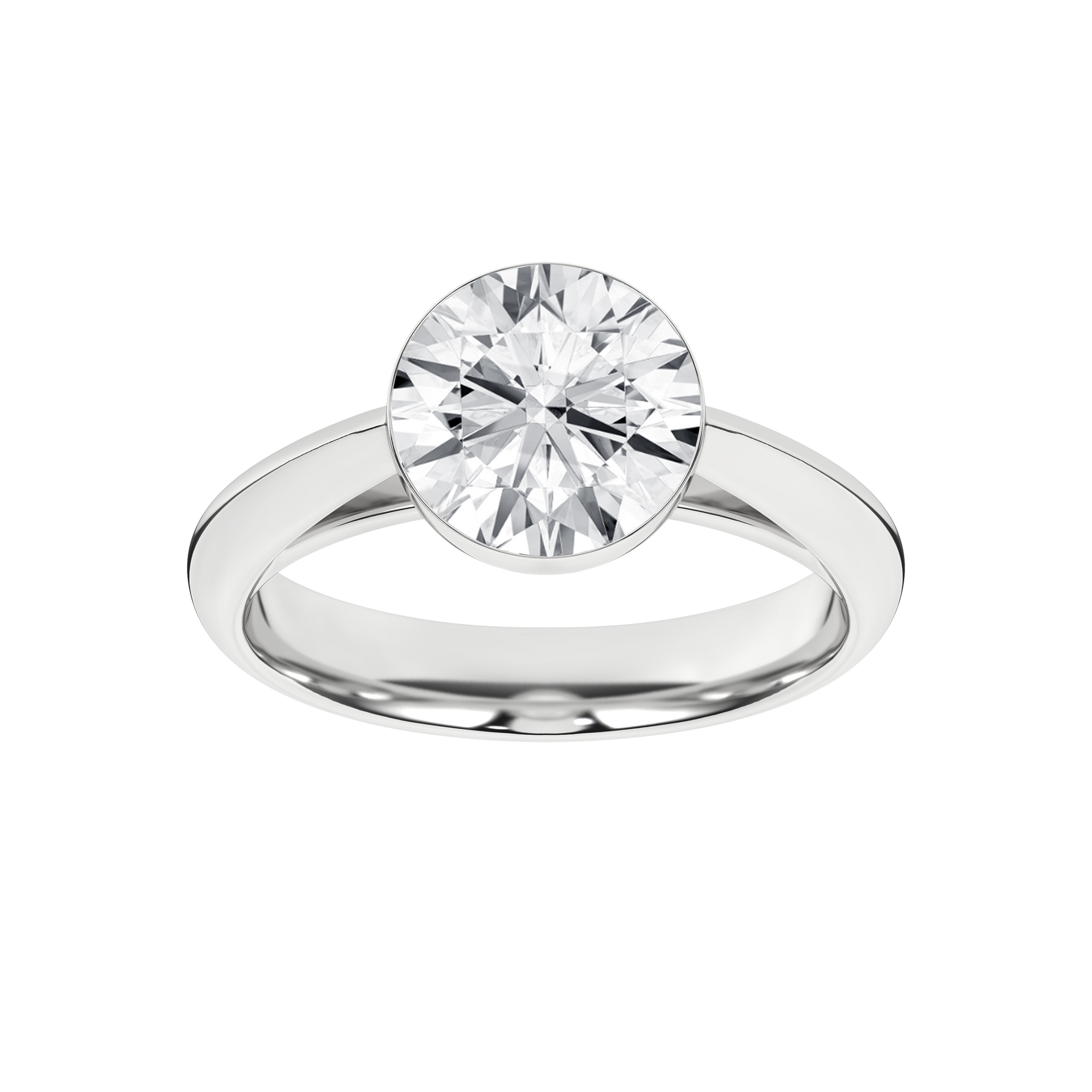 Seamless (TM) Solitaire Ring (Round)