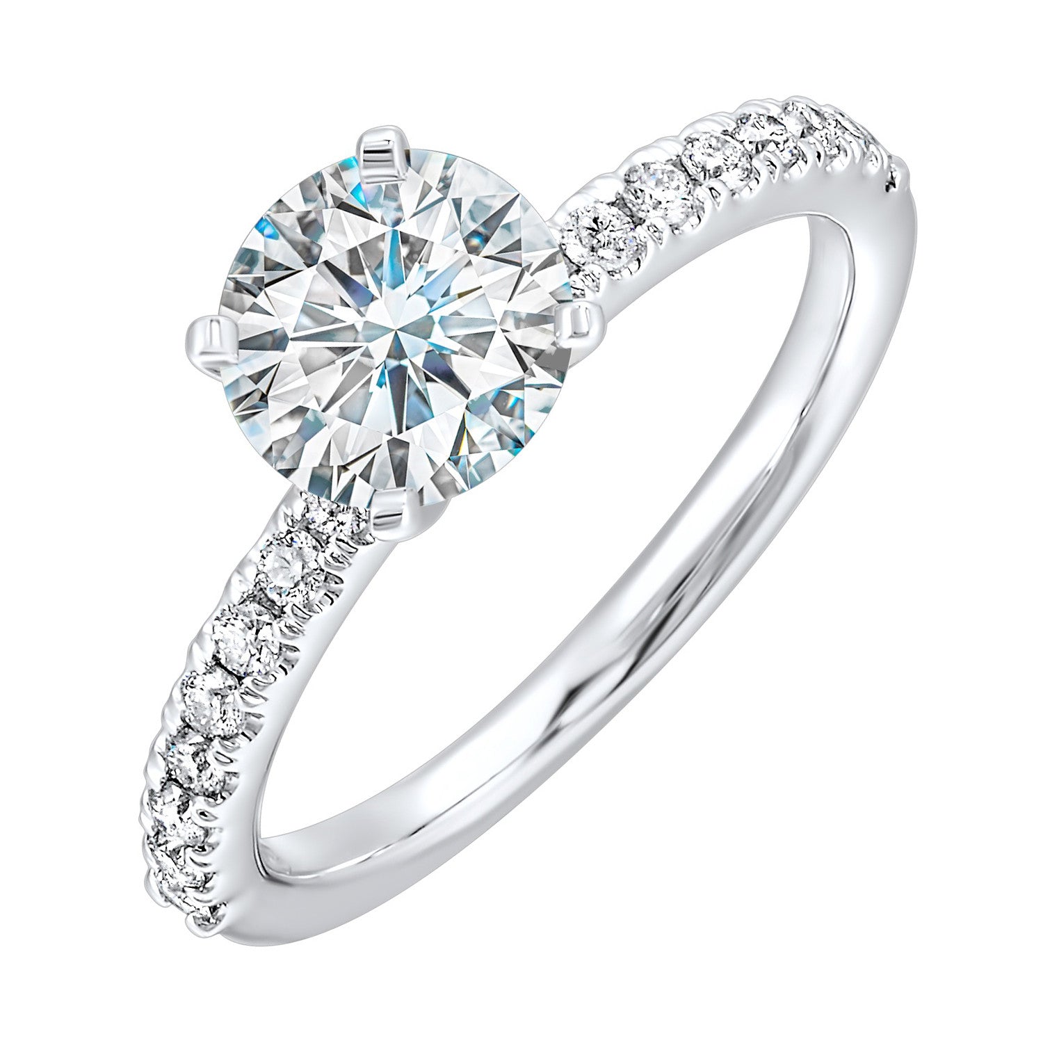 Accented Shank Semi - Mount - Oz's Jewelers by The Hickory Jewelry Company