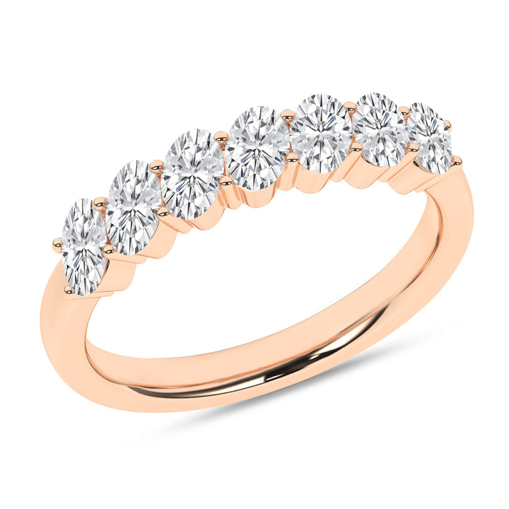 Angled 7 - Stone Band (Oval) - Oz's Jewelers by The Hickory Jewelry Company