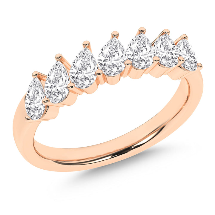 Angled 7 - Stone Band (Pear) - Oz's Jewelers by The Hickory Jewelry Company