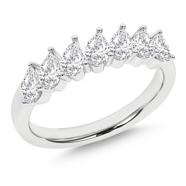 Angled 7 - Stone Band (Pear) - Oz's Jewelers by The Hickory Jewelry Company