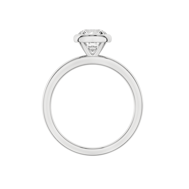 Bezel - Set Solitaire Ring (Round) - Oz's Jewelers by The Hickory Jewelry Company