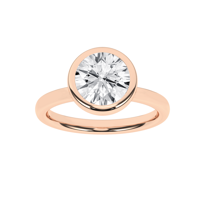 Bezel - Set Solitaire Ring (Round) - Oz's Jewelers by The Hickory Jewelry Company