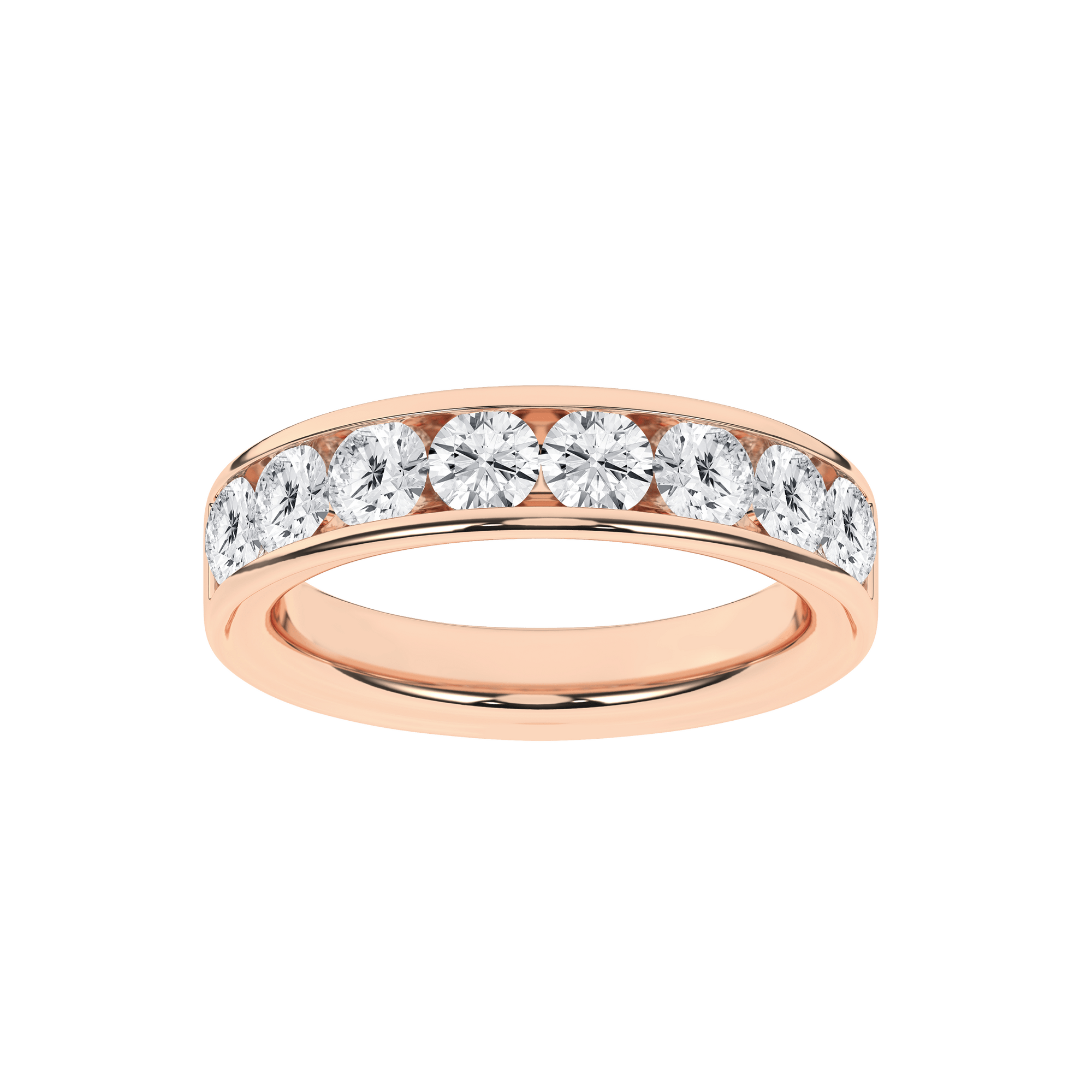 Channel Set Wedding Band (Round) - Oz's Jewelers by The Hickory Jewelry Company