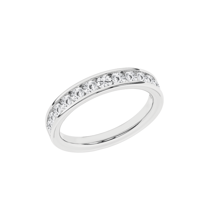 Channel Set Wedding Band (Round) - Oz's Jewelers by The Hickory Jewelry Company