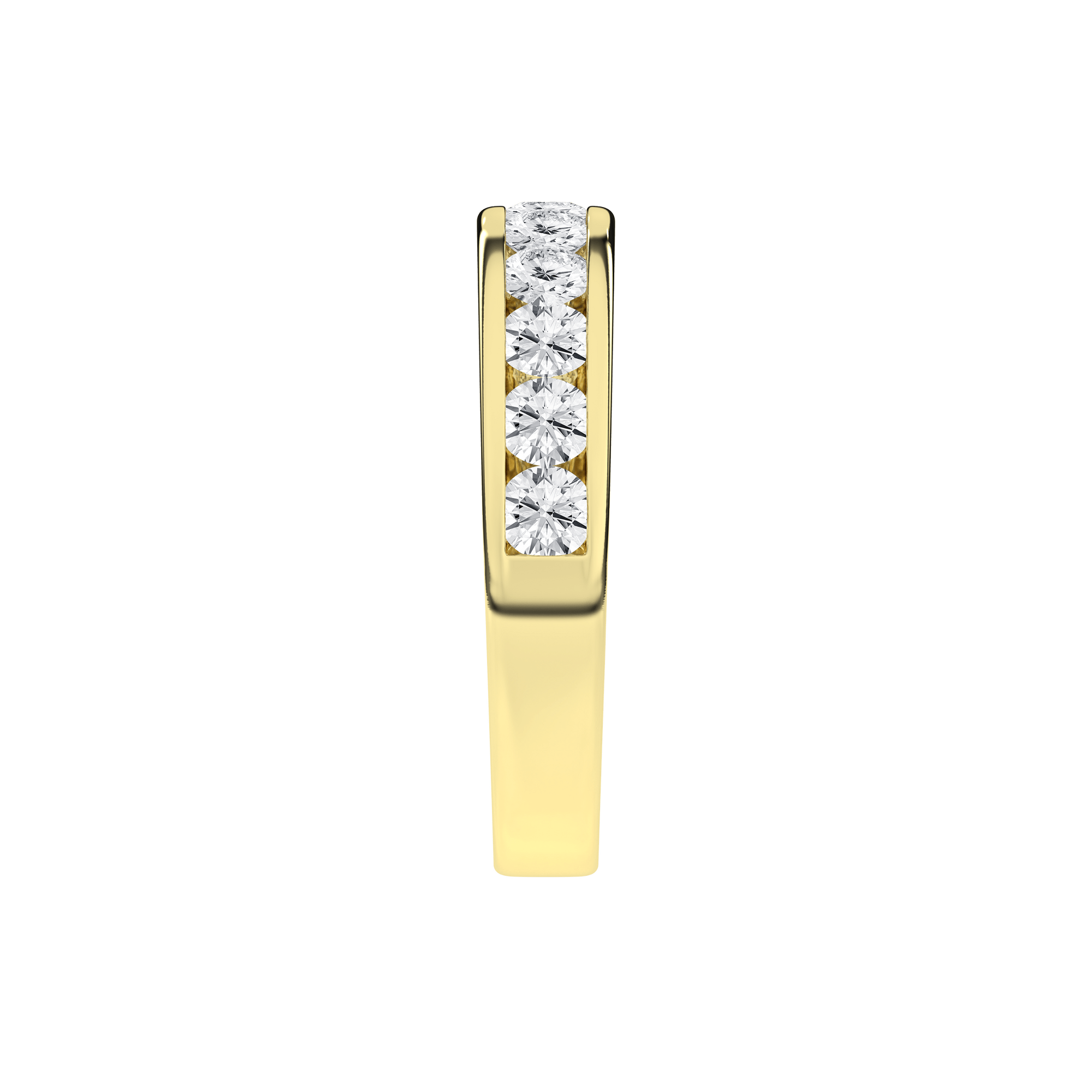 Channel Set Wedding Band (Round) - Oz's Jewelers by The Hickory Jewelry Company