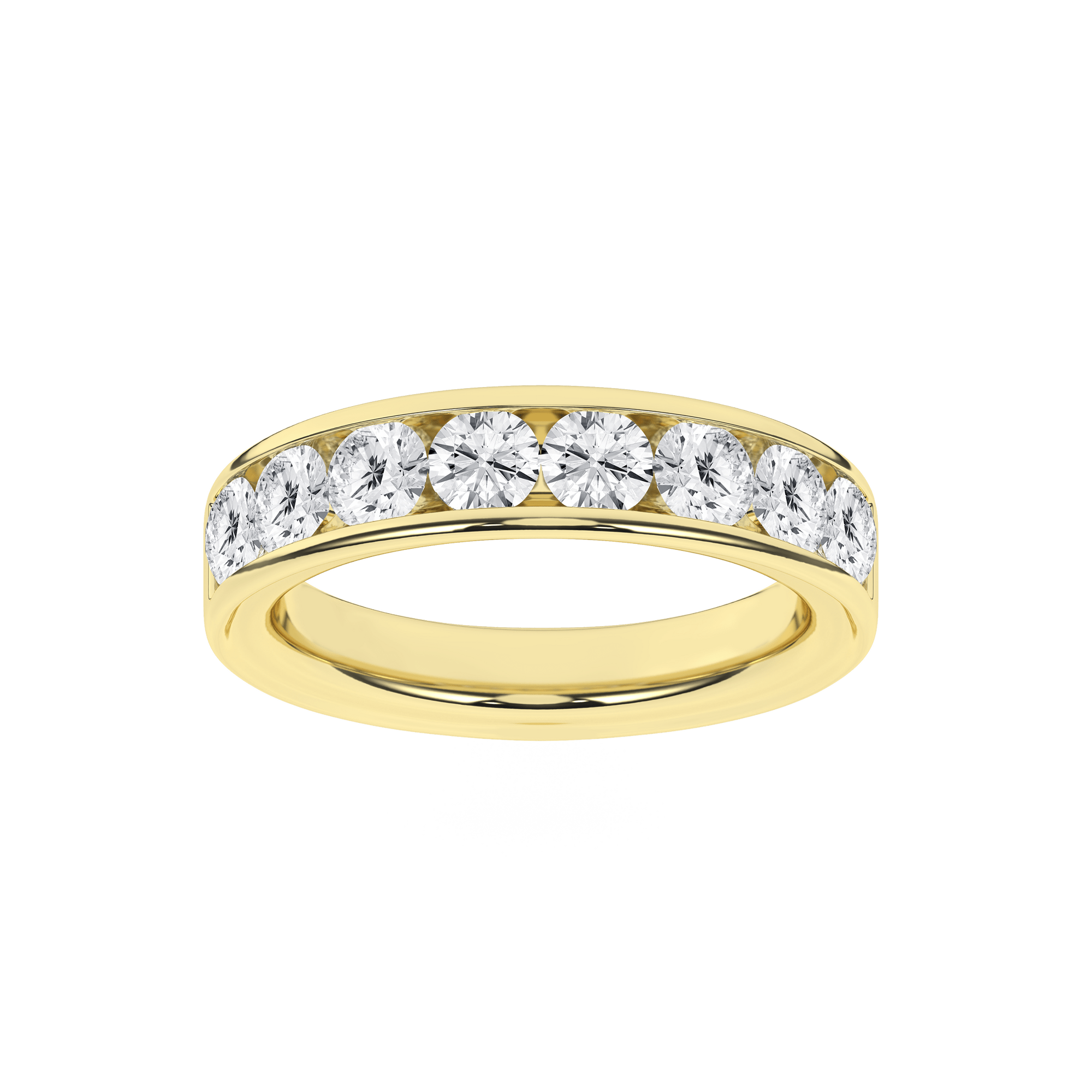 Channel Set Wedding Band (Round) - Oz's Jewelers by The Hickory Jewelry Company