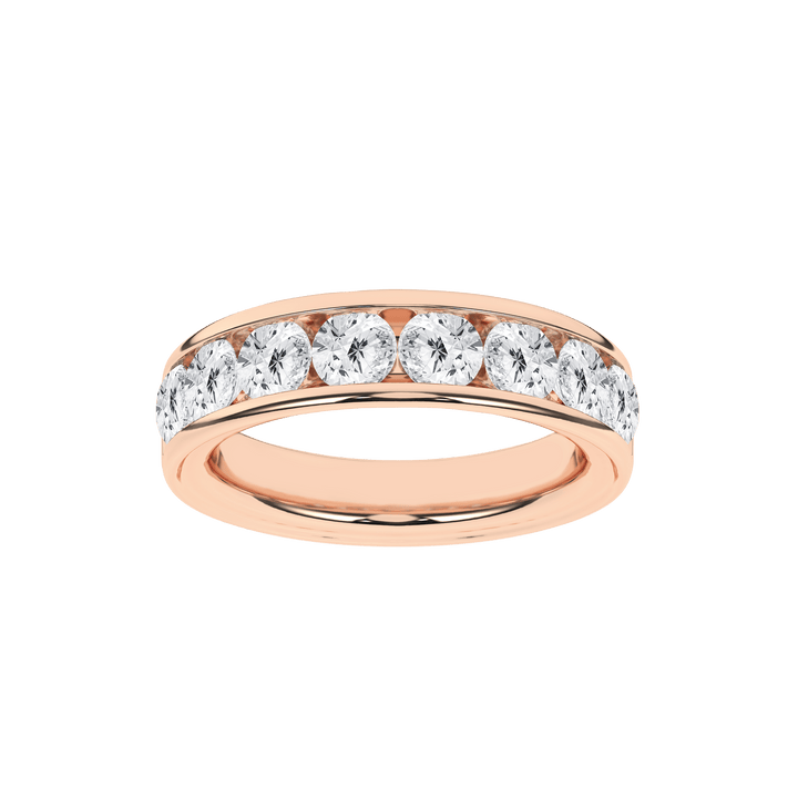 Channel Set Wedding Band (Round) - Oz's Jewelers by The Hickory Jewelry Company