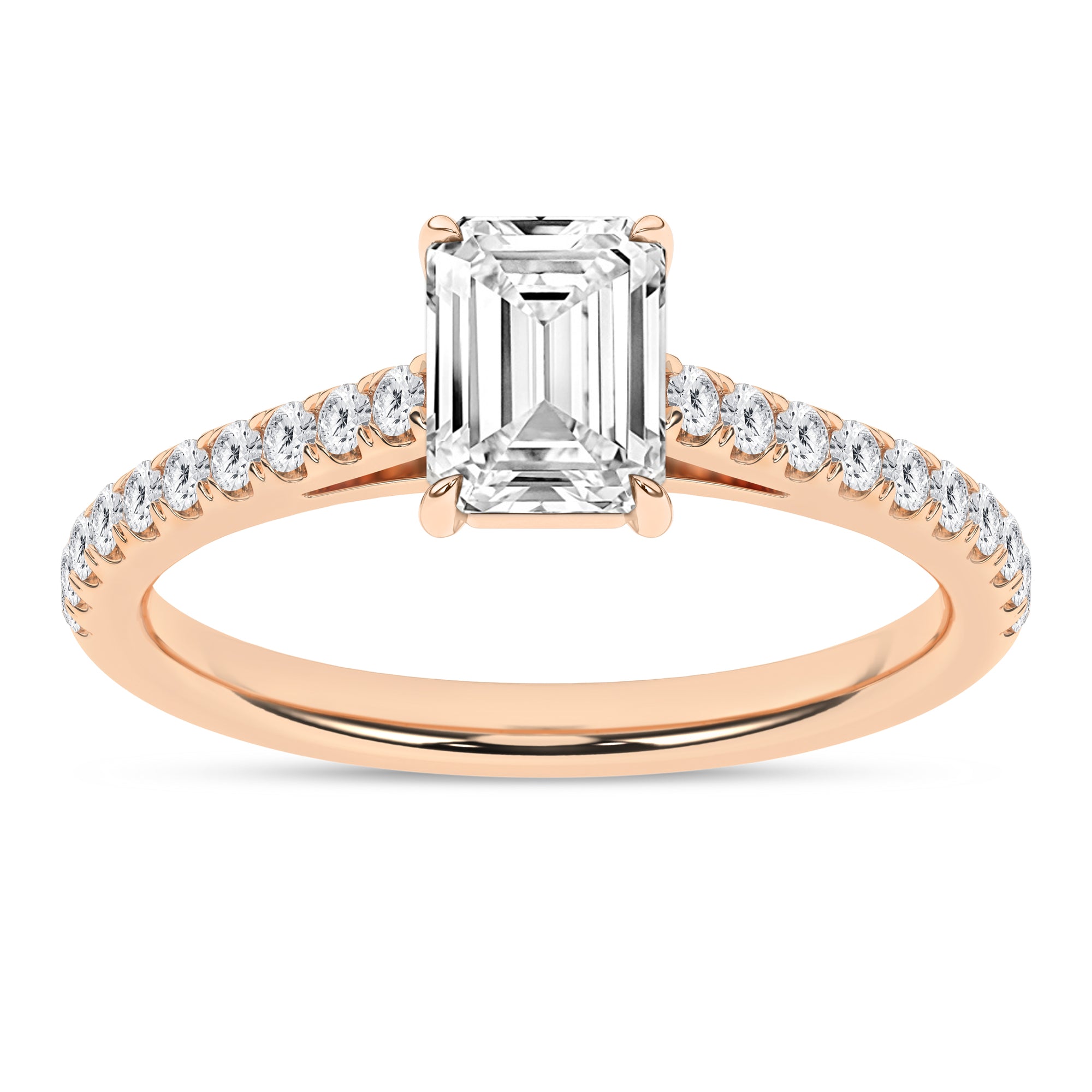 Classic Engagement Ring (Emerald) - Oz's Jewelers by The Hickory Jewelry Company