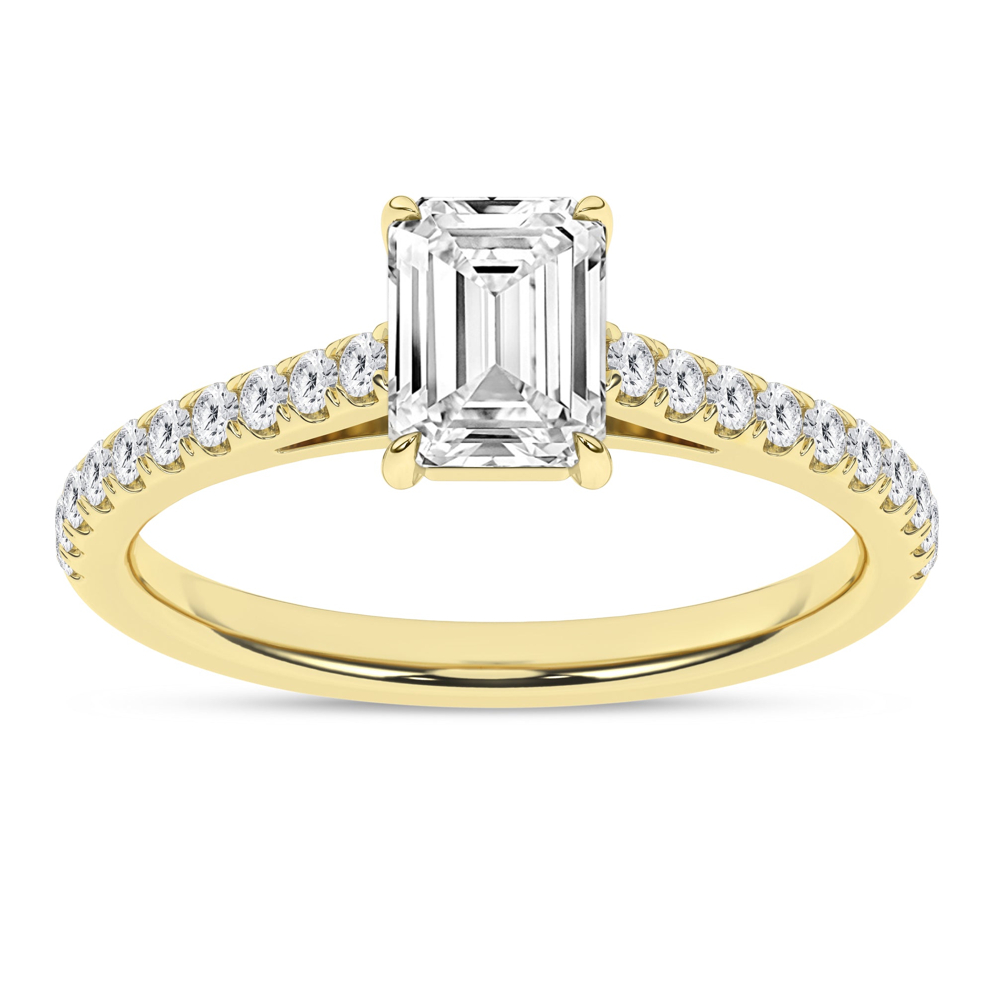 Classic Engagement Ring (Emerald) - Oz's Jewelers by The Hickory Jewelry Company