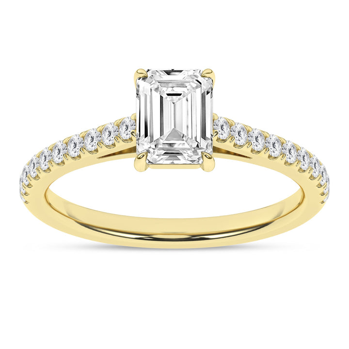 Classic Engagement Ring (Emerald) - Oz's Jewelers by The Hickory Jewelry Company