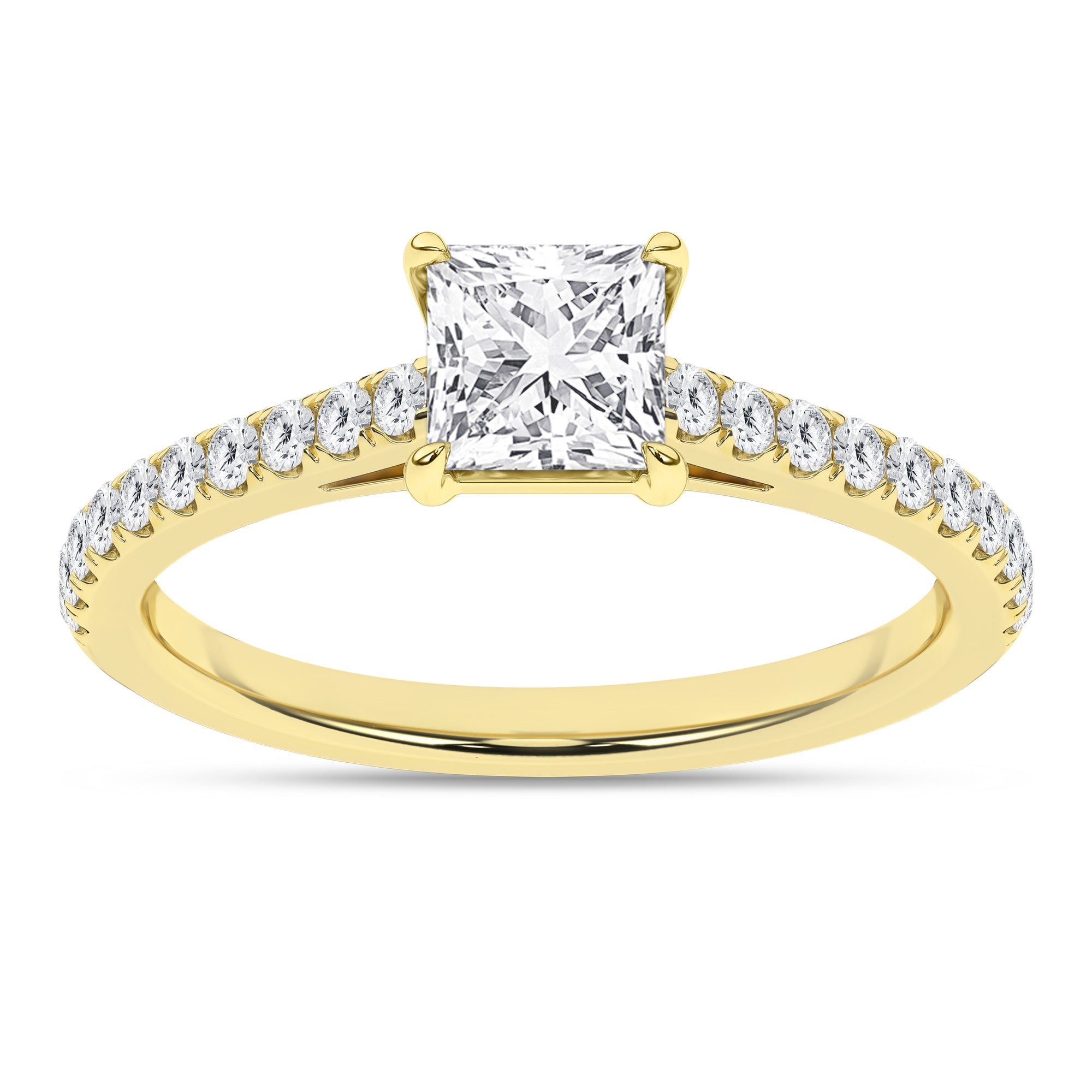 Classic Engagement Ring (Princess) - Oz's Jewelers by The Hickory Jewelry Company