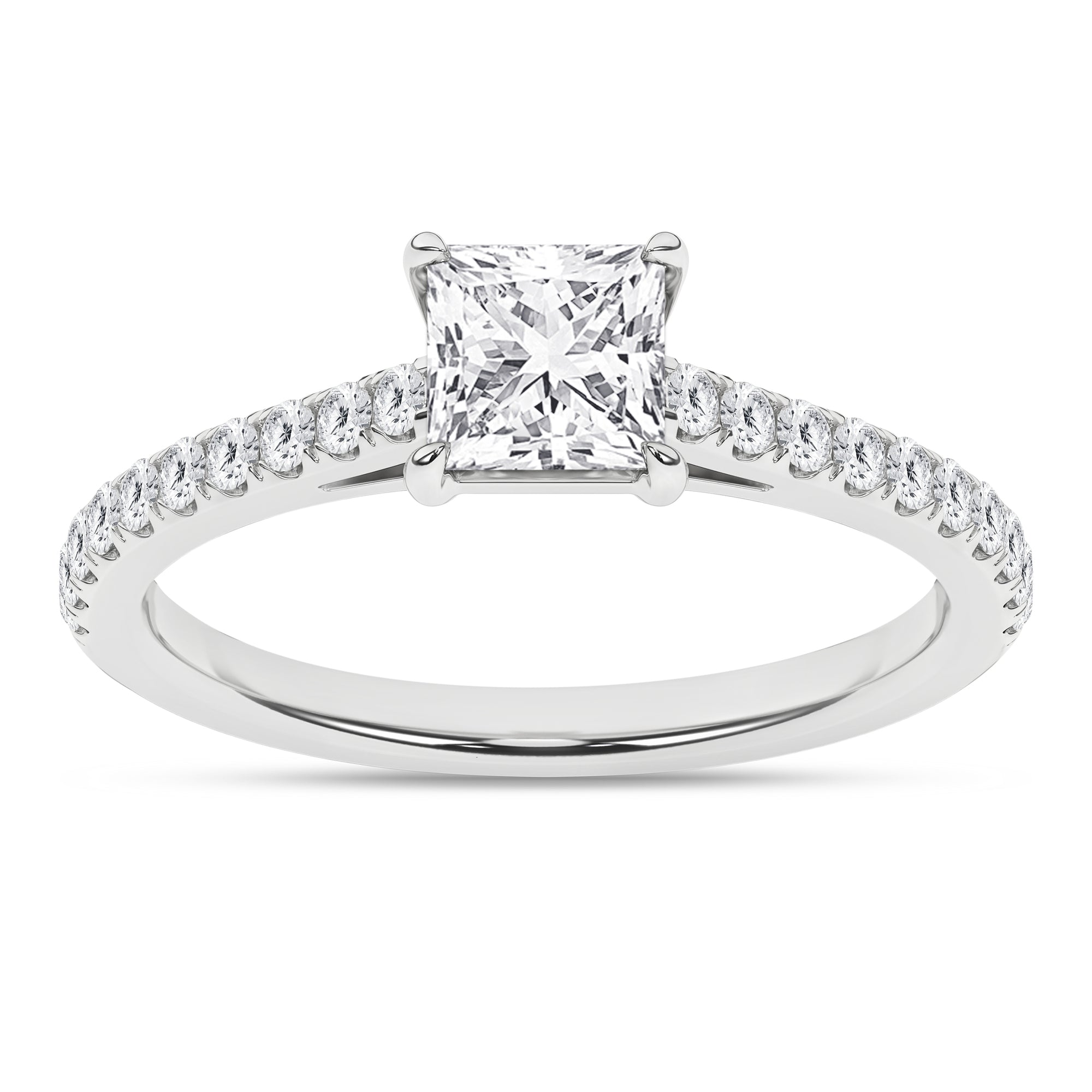 Classic Engagement Ring (Princess) - Oz's Jewelers by The Hickory Jewelry Company