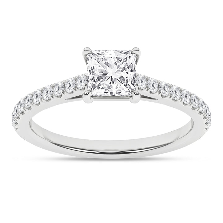 Classic Engagement Ring (Princess) - Oz's Jewelers by The Hickory Jewelry Company