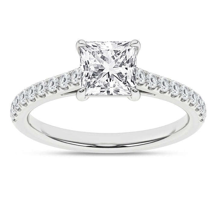 Classic Engagement Ring (Princess) - Oz's Jewelers by The Hickory Jewelry Company