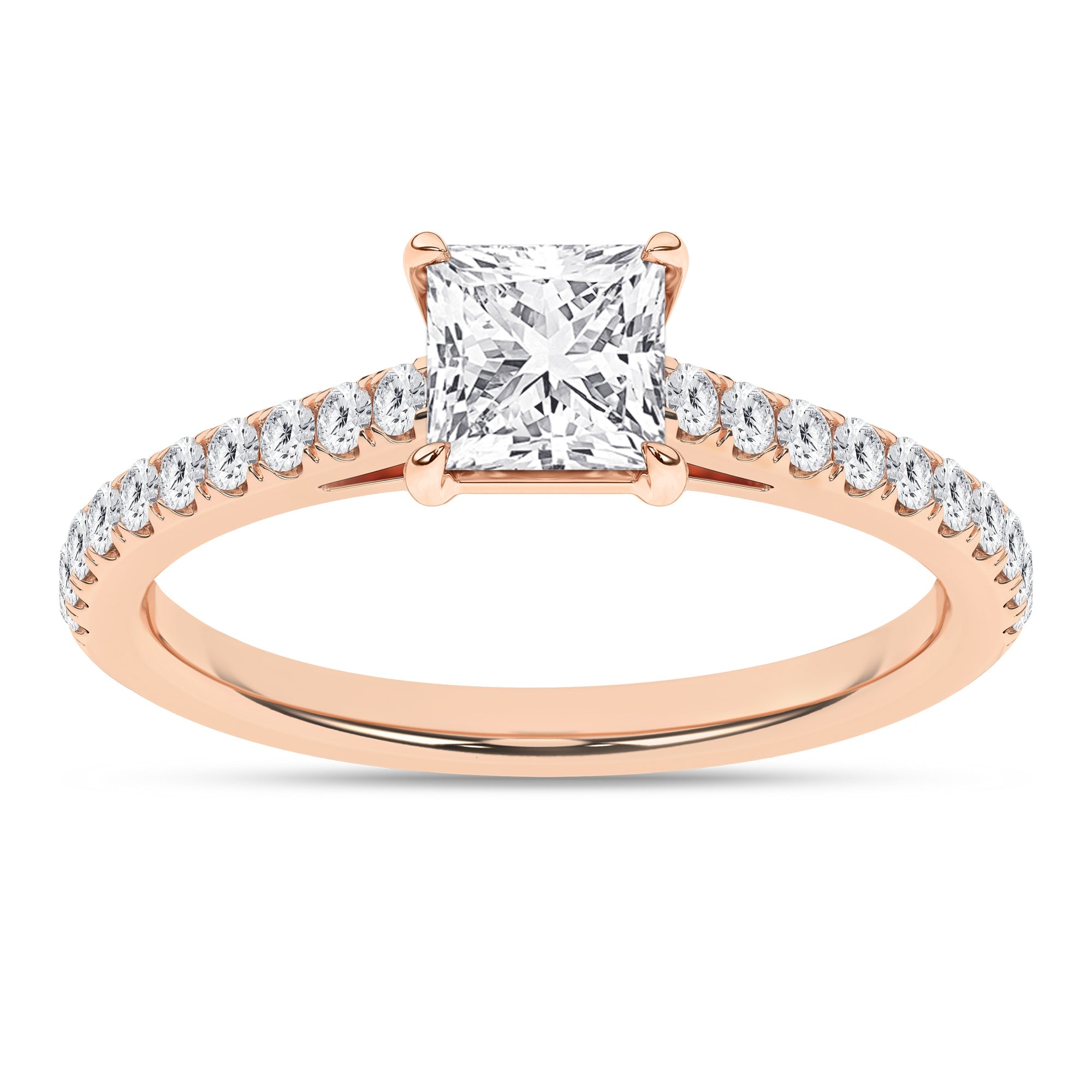 Classic Engagement Ring (Princess) - Oz's Jewelers by The Hickory Jewelry Company