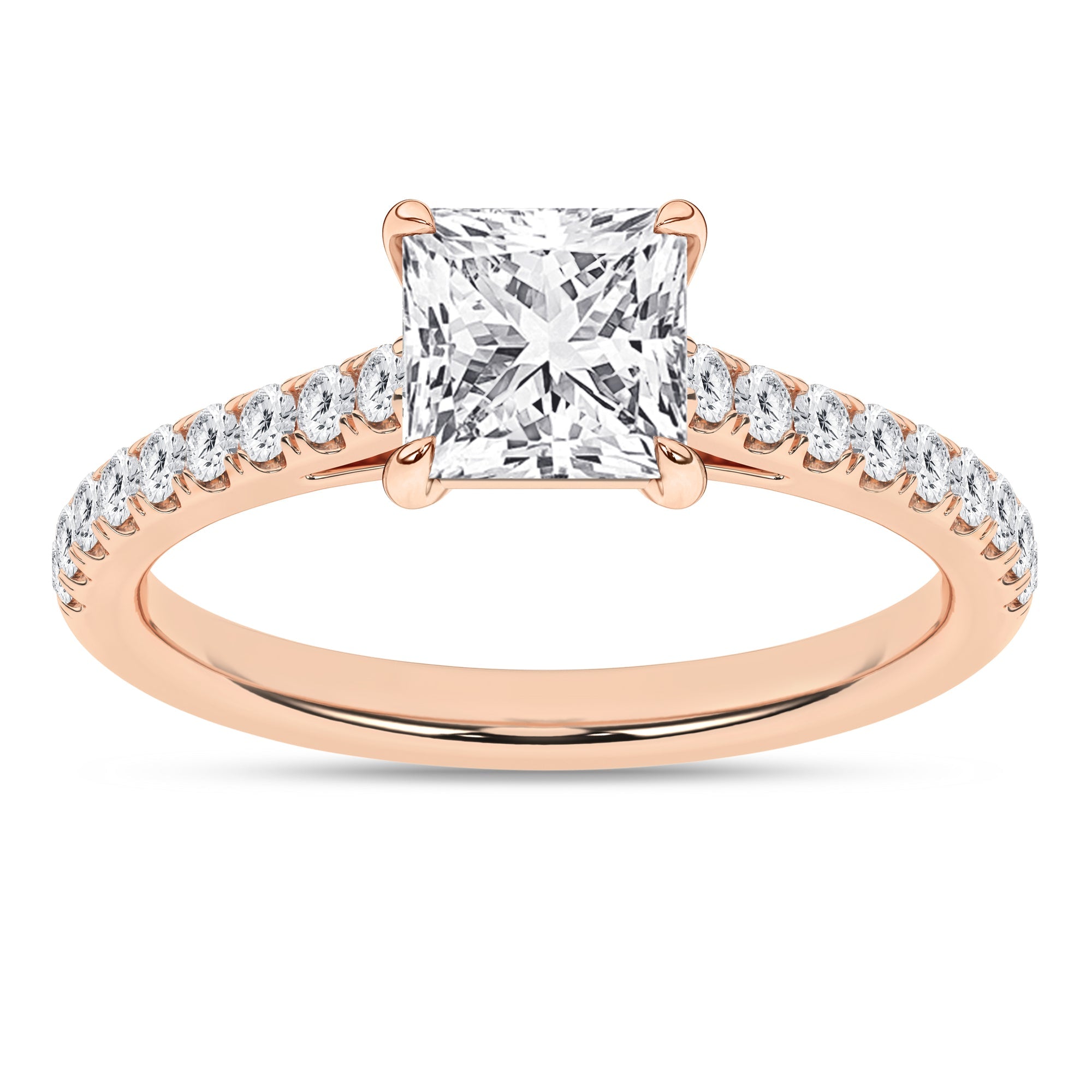 Classic Engagement Ring (Princess) - Oz's Jewelers by The Hickory Jewelry Company