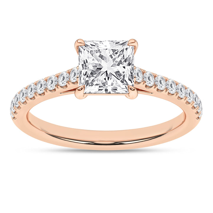 Classic Engagement Ring (Princess) - Oz's Jewelers by The Hickory Jewelry Company